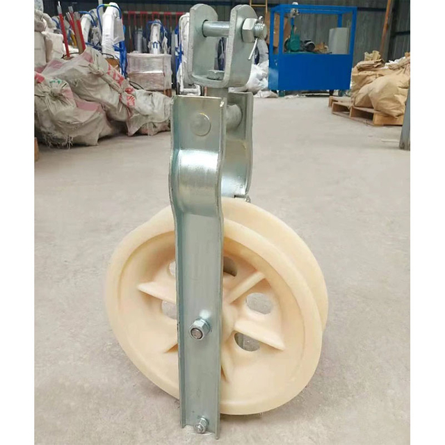 Nylon Materials Single Wheel Stringing Block Single Sheave Wheel Stringing Pulley Wheel Block